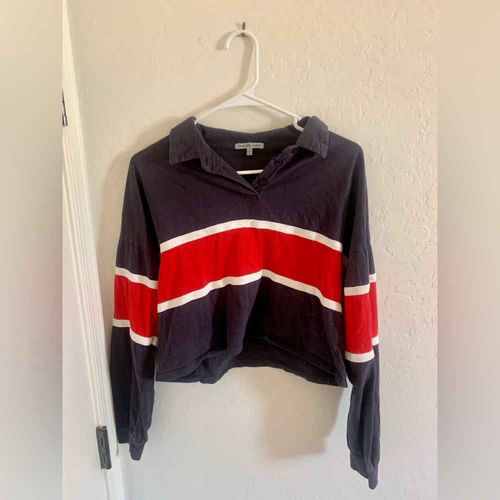 Charlotte Russe Cropped Long Sleeve